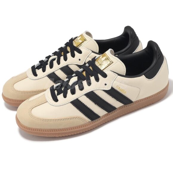 adidas Originals Shoes - Adidas Originals Samba OG (CREAM WHITE/BLACK/SAND STRATA) Women's Shoes ID0478